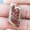 Diaspro Zebrato Marrone Naturale Forma Fantasia Piatto Cabochon Liscio Fatto a Mano 30X15mm 7,43gm 1pz