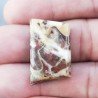 Diaspro Zebrato Marrone Naturale Forma Fantasia Piatto Cabochon Liscio Fatto a Mano 27X17mm 5,99gm1pz