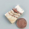 Diaspro Zebrato Marrone Naturale Forma Fantasia Piatto Cabochon Liscio Fatto a Mano 26X18mm 6,45gm 1pz