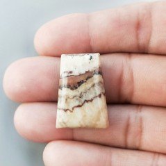 Diaspro Zebrato Marrone Naturale Forma Fantasia Piatto Cabochon Liscio Fatto a Mano 26X18mm 6,45gm 1pz Diaspro Zebrato Marrone Naturale Forma Fantasia Piatto Cabochon Liscio Fatto a Mano 26X18mm 6,45gm 1pz