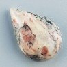 Diaspro Zebrato Marrone Naturale Forma Goccia Piatto Cabochon Liscio Fatto a Mano 26X18mm 5.26gm 1pz