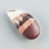 Diaspro Zebrato Marrone Naturale Forma Goccia Piatto Cabochon Liscio Fatto a Mano 22X11mm 3.10gm 1pz