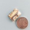 Diaspro Zebrato Marrone Naturale Forma Rettangolare Piatto Cabochon Liscio Fatto a Mano 16x11mm 1,80gm 1pz