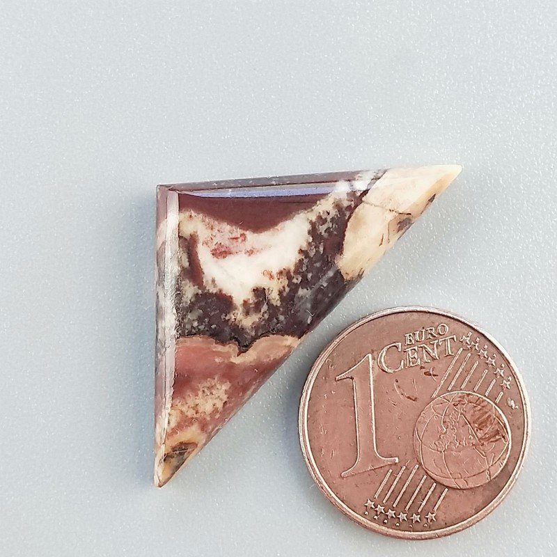 Diaspro Zebrato Marrone Naturale Forma Triangolare Piatto Cabochon Liscio Fatto a Mano 31X14mm2,48gm 1pz Diaspro Zebrato Marrone Naturale Forma Triangolare Piatto Cabochon Liscio Fatto a Mano 31X14mm2,48gm 1pz