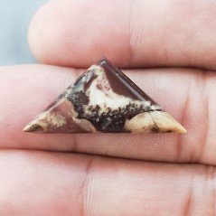 Diaspro Zebrato Marrone Naturale Forma Triangolare Piatto Cabochon Liscio Fatto a Mano 31X14mm2,48gm 1pz Diaspro Zebrato Marrone Naturale Forma Triangolare Piatto Cabochon Liscio Fatto a Mano 31X14mm2,48gm 1pz