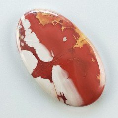 Diaspro Noreena Naturale Forma Ovale Piatto Cabochon Liscio Fatto a Mano 45X27X5mm 11,70gm 1pz