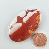 Diaspro Noreena Naturale Forma Ovale Piatto Cabochon Liscio Fatto a Mano 45X27X5mm 11,70gm 1pz