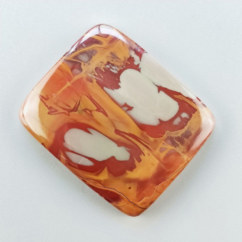 Diaspro Noreena Naturale Forma Rettangolare Piatto Cabochon Liscio Fatto a Mano 40X34X6mm 18,50gm 1pz