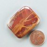 Diaspro Noreena Naturale Forma Rettangolare Piatto Cabochon Liscio Fatto a Mano 31X24X6mm 10,10gm 1pz