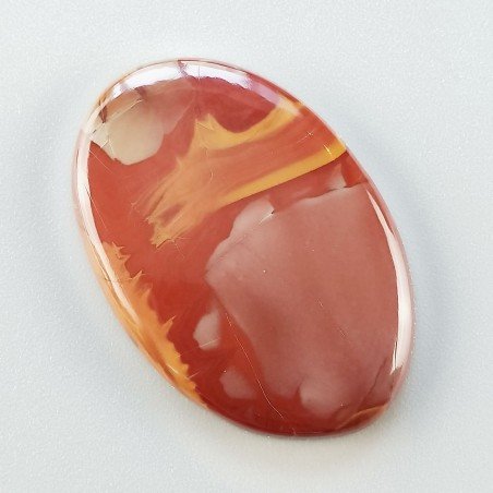 Diaspro Noreena Naturale Forma Ovale Piatto Cabochon Liscio Fatto a Mano 39X26X5mm 9,10gm 1pz
