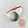 Diaspro Poligramma Naturale Forma Fantasia Piatto Cabochon Liscio Fatto a Mano 37X25mm 12,09gm 1pz