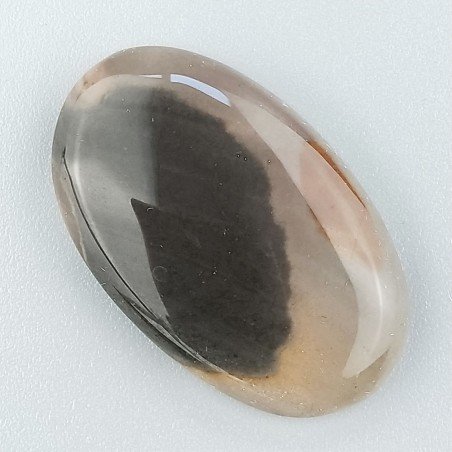 Diaspro Poligramma Naturale Forma Ovale Piatto Cabochon Liscio Fatto a Mano 32X19mm 5,26gm 1pz