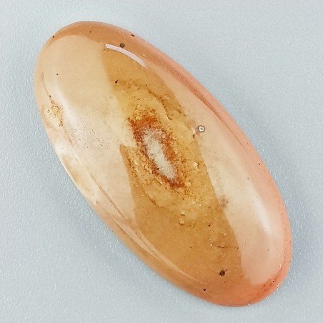 Diaspro Poligramma Naturale Forma Ovale Piatto Cabochon Liscio Fatto a Mano 36X17mm 5,62gm 1pz