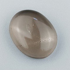 Quarzo Fumè Naturale Forma Ovale Piatto Cabochon Liscio Fatto a Mano 20X15X6mm 17,10 Carati 1pz