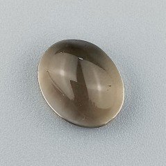 Quarzo Fumè Naturale Forma Ovale Piatto Cabochon Liscio Fatto a Mano 12X10mm 1pz