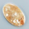 Kokoweef Cave Onyx Naturale Forma Ovale Piatto Cabochon Liscio Fatto a Mano 49X31X5mm 13,10gm 1pz