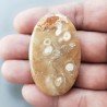 Kokoweef Cave Onyx Naturale Forma Ovale Piatto Cabochon Liscio Fatto a Mano 49X31X5mm 13,10gm 1pz