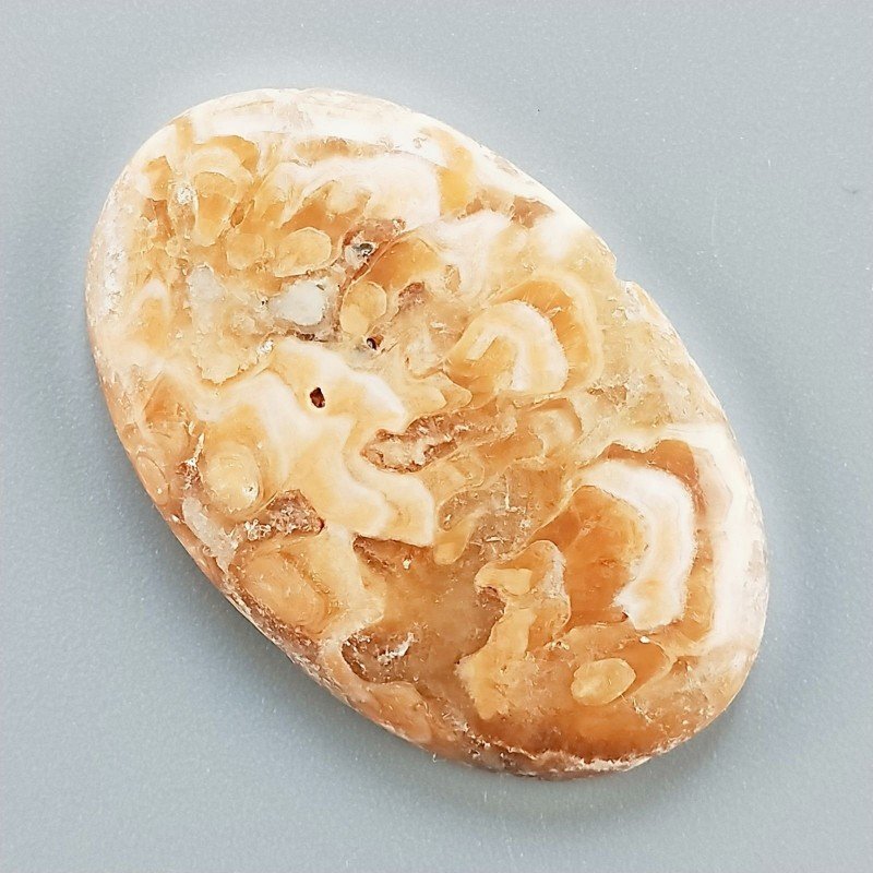 Kokoweef Cave Onyx Naturale Forma Ovale Piatto Cabochon Liscio Fatto a Mano 38X24X5mm 7,90gm 1pz