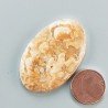 Kokoweef Cave Onyx Naturale Forma Ovale Piatto Cabochon Liscio Fatto a Mano 38X24X5mm 7,90gm 1pz
