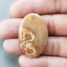 Kokoweef Cave Onyx Naturale Forma Ovale Piatto Cabochon Liscio Fatto a Mano 35X24X5mm 7,10gm 1pz