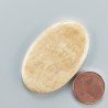 Kokoweef Cave Onyx Naturale Forma Ovale Piatto Cabochon Liscio Fatto a Mano 41X26X4mm 8,15gm 1pz