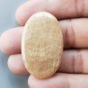 Kokoweef Cave Onyx Naturale Forma Ovale Piatto Cabochon Liscio Fatto a Mano 41X26X4mm 8,15gm 1pz