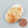 Kokoweef Cave Onyx Naturale Forma Ovale Piatto Cabochon Liscio Fatto a Mano 40X25X6mm 10,70gm 1pz