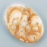 Kokoweef Cave Onyx Naturale Forma Ovale Piatto Cabochon Liscio Fatto a Mano 43X30X5mm 12,50gm 1pz