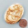 Kokoweef Cave Onyx Naturale Forma Ovale Piatto Cabochon Liscio Fatto a Mano 43X30X5mm 12,50gm 1pz