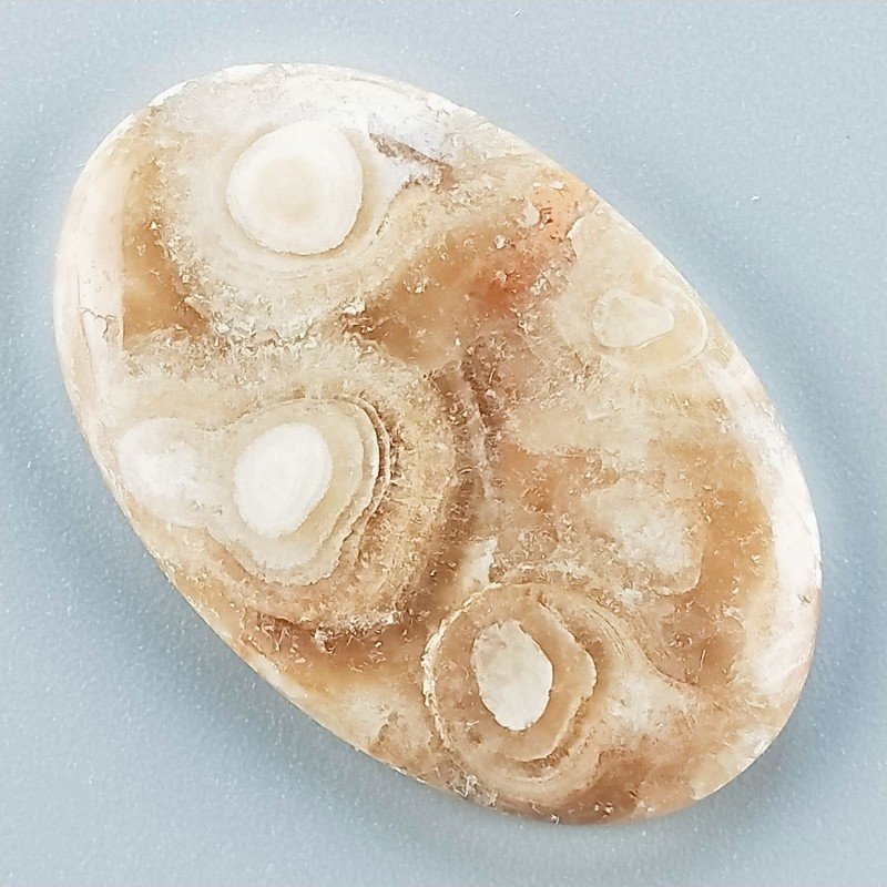 Kokoweef Cave Onyx Naturale Forma Ovale Piatto Cabochon Liscio Fatto a Mano 40x23mm 8,57gm 1pz