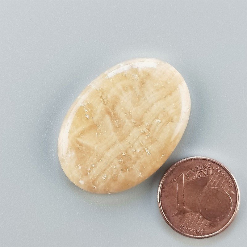 Kokoweef Cave Onyx Naturale Forma Ovale Piatto Cabochon Liscio Fatto a Mano 30X21X5mm 5,90gm 1pz