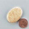 Kokoweef Cave Onyx Naturale Forma Ovale Piatto Cabochon Liscio Fatto a Mano 30X21X5mm 5,90gm 1pz