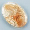 Kokoweef Cave Onyx Naturale Forma Ovale Piatto Cabochon Liscio Fatto a Mano 28X19X4mm 4,25gm 1pz