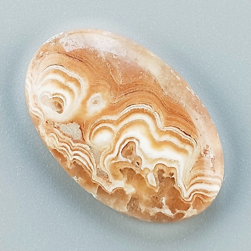 Kokoweef Cave Onyx Naturale Forma Ovale Piatto Cabochon Liscio Fatto a Mano 30x19mm 5,22gm 1pz