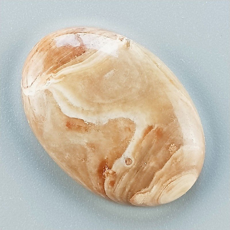 Kokoweef Cave Onyx Naturale Forma Ovale Piatto Cabochon Liscio Fatto a Mano 29x20mm 5,79gm 1pz