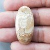 Kokoweef Cave Onyx Naturale Forma Ovale Piatto Cabochon Liscio Fatto a Mano 37X17X5mm 5,95gm 1pz