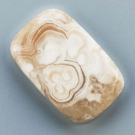 Kokoweef Cave Onyx Naturale Forma Cuscino Piatto Cabochon Liscio Fatto a Mano 27X18X5mm 5,60gm 1pz