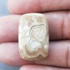 Kokoweef Cave Onyx Naturale Forma Cuscino Piatto Cabochon Liscio Fatto a Mano 27X18X5mm 5,60gm 1pz
