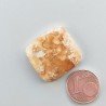 Kokoweef Cave Onyx Naturale Forma Cuscino Piatto Cabochon Liscio Fatto a Mano 24x22mm 5,48gm 1pz