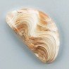 Kokoweef Cave Onyx Naturale Forma Fantasia Piatto Cabochon Liscio Fatto a Mano 35X19X5mm 6,30gm 1pz