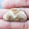 Kokoweef Cave Onyx Naturale Forma Fantasia Piatto Cabochon Liscio Fatto a Mano 35X19X5mm 6,30gm 1pz