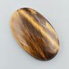 Occhio Di Tigre Naturale Forma Ovale Piatto Cabochon Liscio Fatto a Mano 46X29X7mm 16,81GM