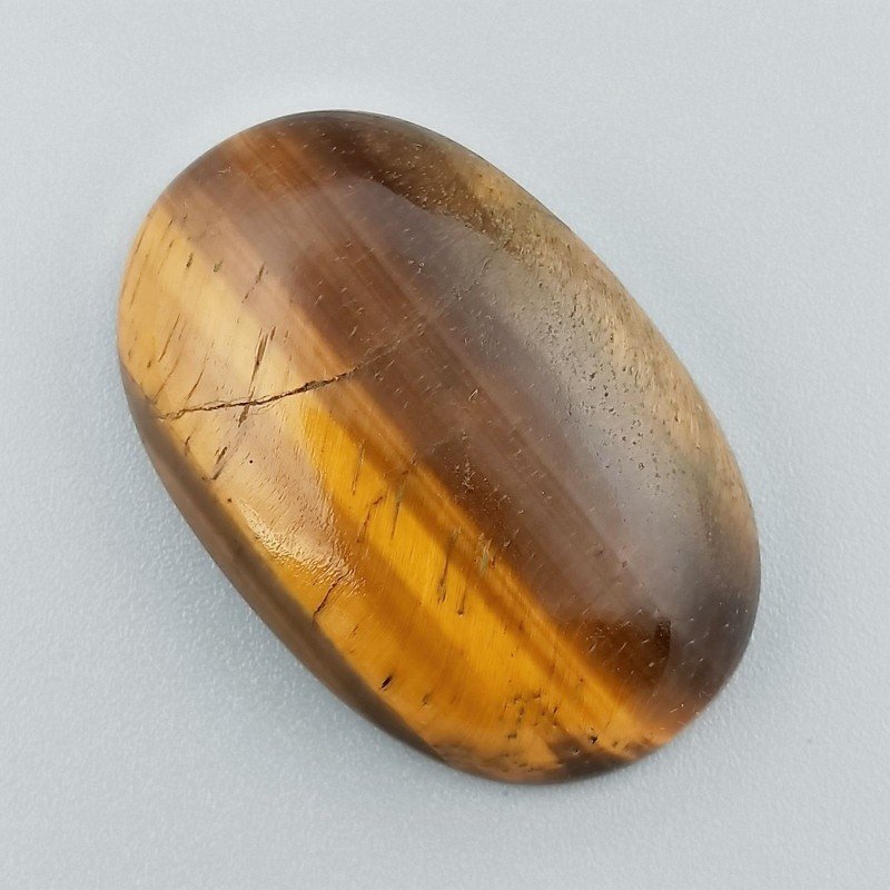 Occhio Di Tigre Naturale Forma Ovale Piatto Cabochon Liscio Fatto a Mano 37X24X8mm 12,45GM Occhio Di Tigre Naturale Forma Ovale Piatto Cabochon Liscio Fatto a Mano 37X24X8mm 12,45GM