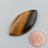 Occhio Di Tigre Naturale Forma Marquise Piatto Cabochon Liscio Fatto a Mano 39X20X5mm 5,74GM