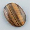 Occhio Di Tigre Naturale Forma Ovale Piatto Cabochon Liscio Fatto a Mano 29X21X6mm 8,04GM