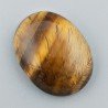 Occhio Di Tigre Naturale Forma Ovale Piatto Cabochon Liscio Fatto a Mano 30X23X8mm 9,08GM