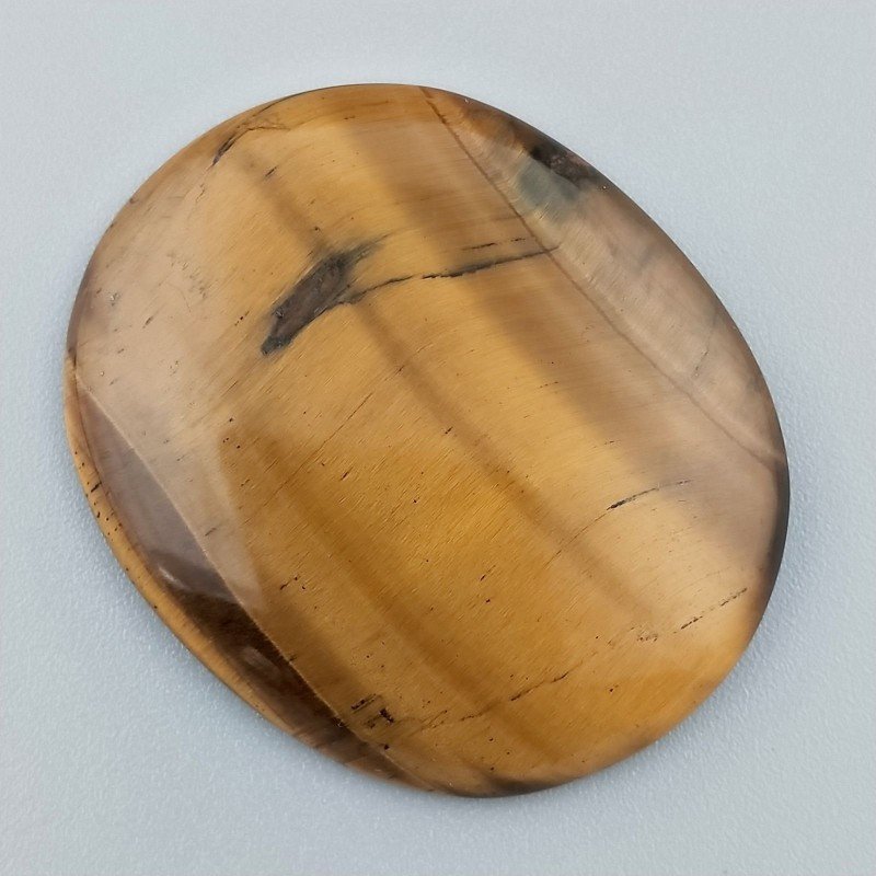 Occhio Di Tigre Naturale Forma Ovale Piatto Cabochon Liscio Fatto a Mano 41X34X5mm 13,60GM Occhio Di Tigre Naturale Forma Ovale Piatto Cabochon Liscio Fatto a Mano 41X34X5mm 13,60GM