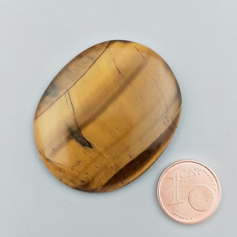 Occhio Di Tigre Naturale Forma Ovale Piatto Cabochon Liscio Fatto a Mano 41X34X5mm 13,60GM Occhio Di Tigre Naturale Forma Ovale Piatto Cabochon Liscio Fatto a Mano 41X34X5mm 13,60GM