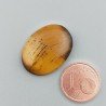 Occhio Di Tigre Naturale Forma Ovale Piatto Cabochon Liscio Fatto a Mano 24X17X5mm 3,42GM