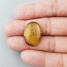 Occhio Di Tigre Naturale Forma Ovale Piatto Cabochon Liscio Fatto a Mano 24X17X5mm 3,42GM